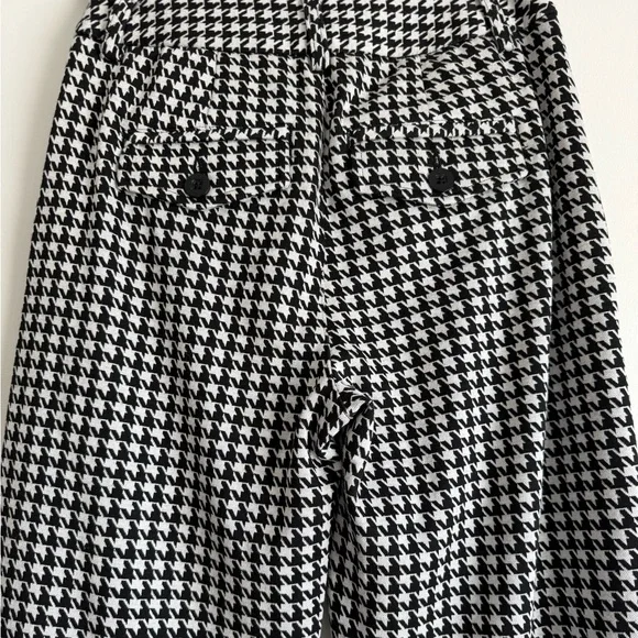 Cabi Houndstooth Wide Leg Pants Size 0 NWOT Chic High Rise Trouser - Picture 11 of 15
